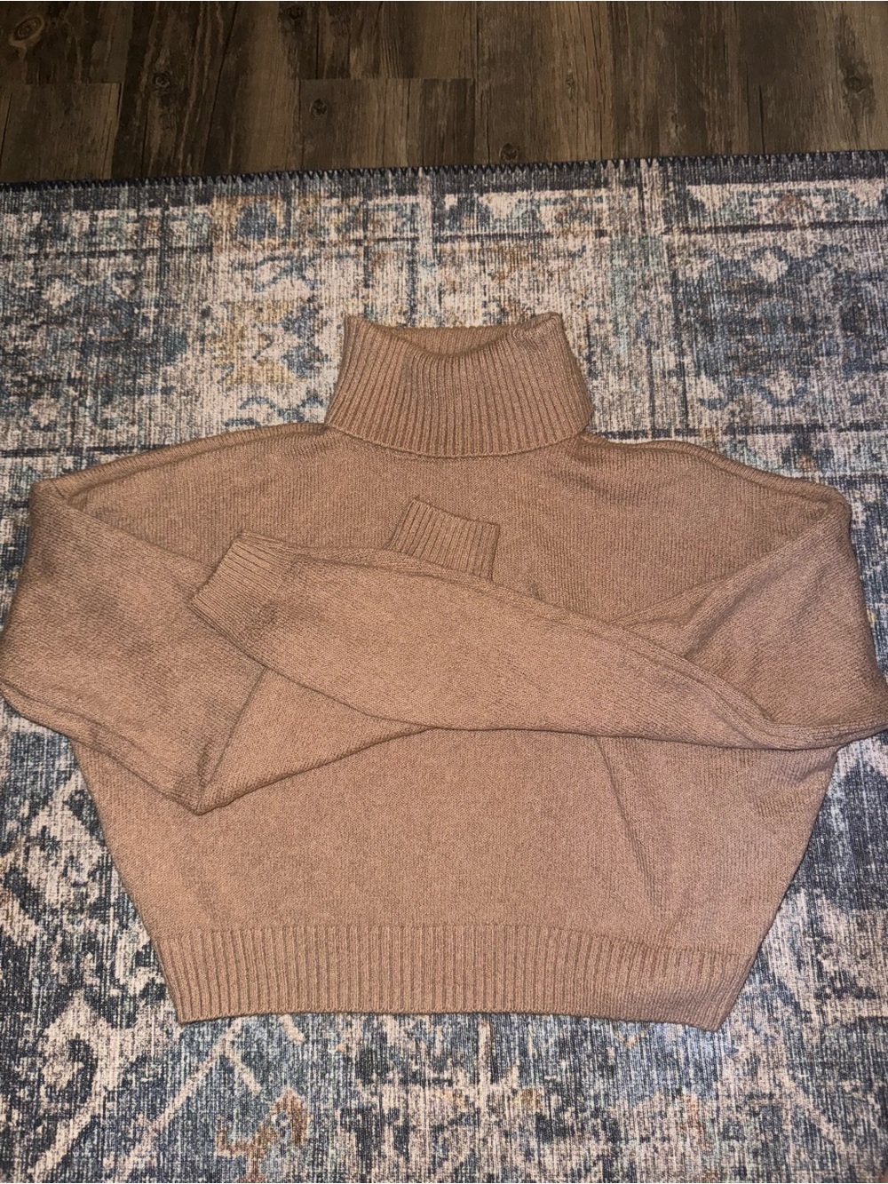 Hollister Camel Turtleneck Sweater